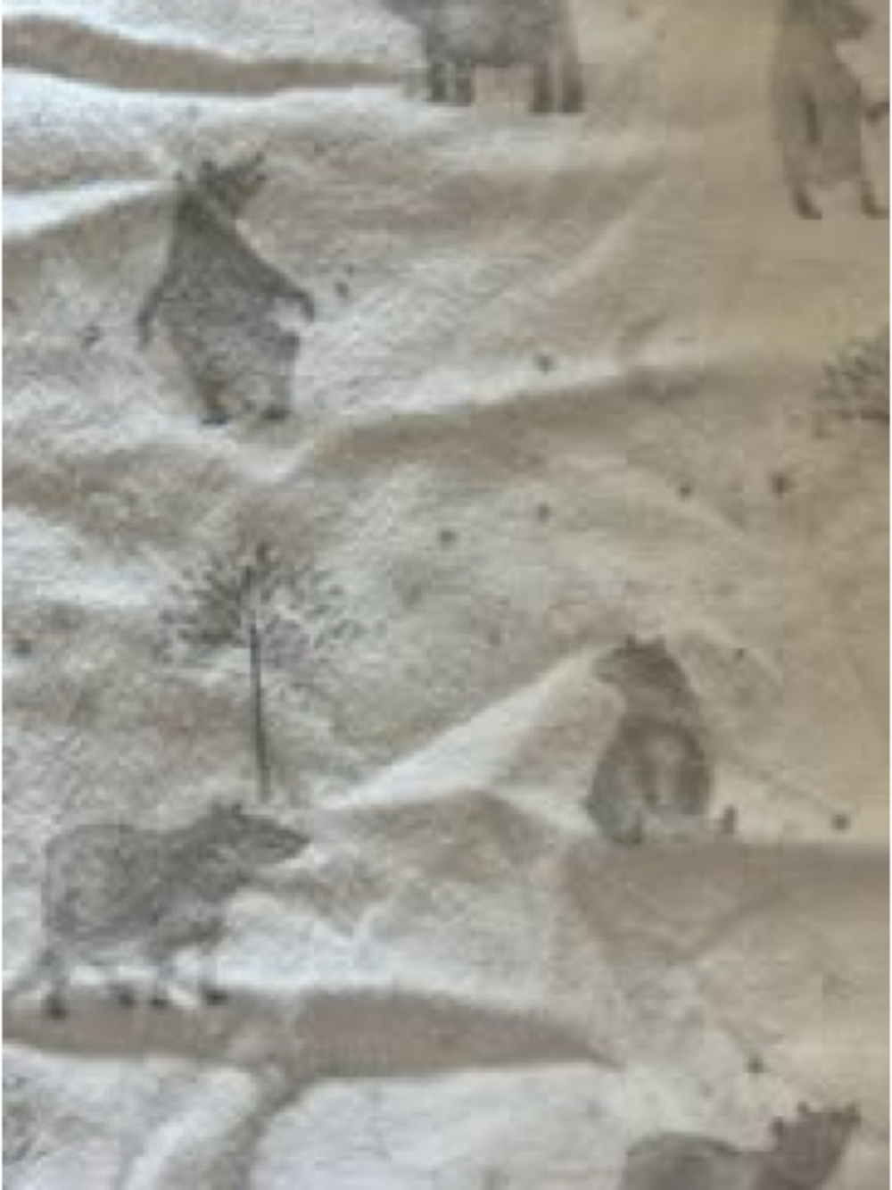 PB Baby organic flannel crib fitted sheets.  Bears, forest, constellation print